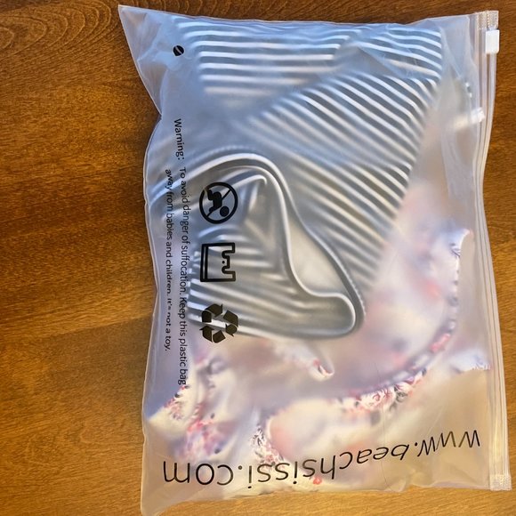 Beachassissi bikini, size large, striped, white - Picture 2 of 5